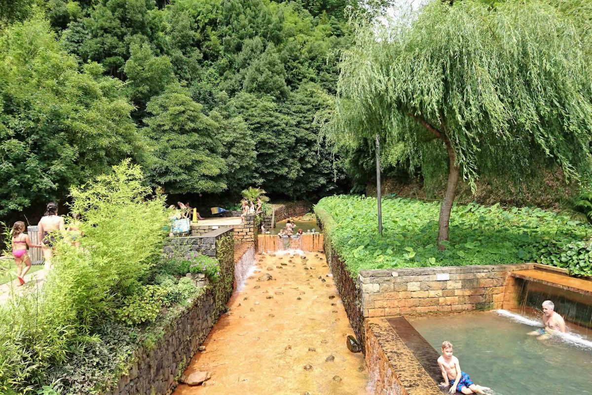 Baden heiße Quelle Azoren