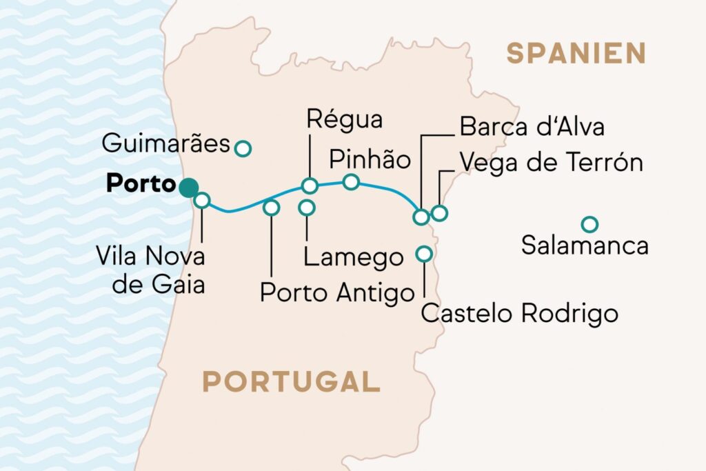 A-Rosa Flusskreuzfahrt Route 