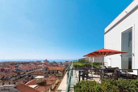 Hotel do Chiado, Terrasse mit Panoramablick